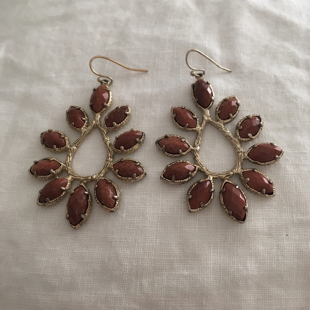 Burnt orange Kendra Scott earrings!